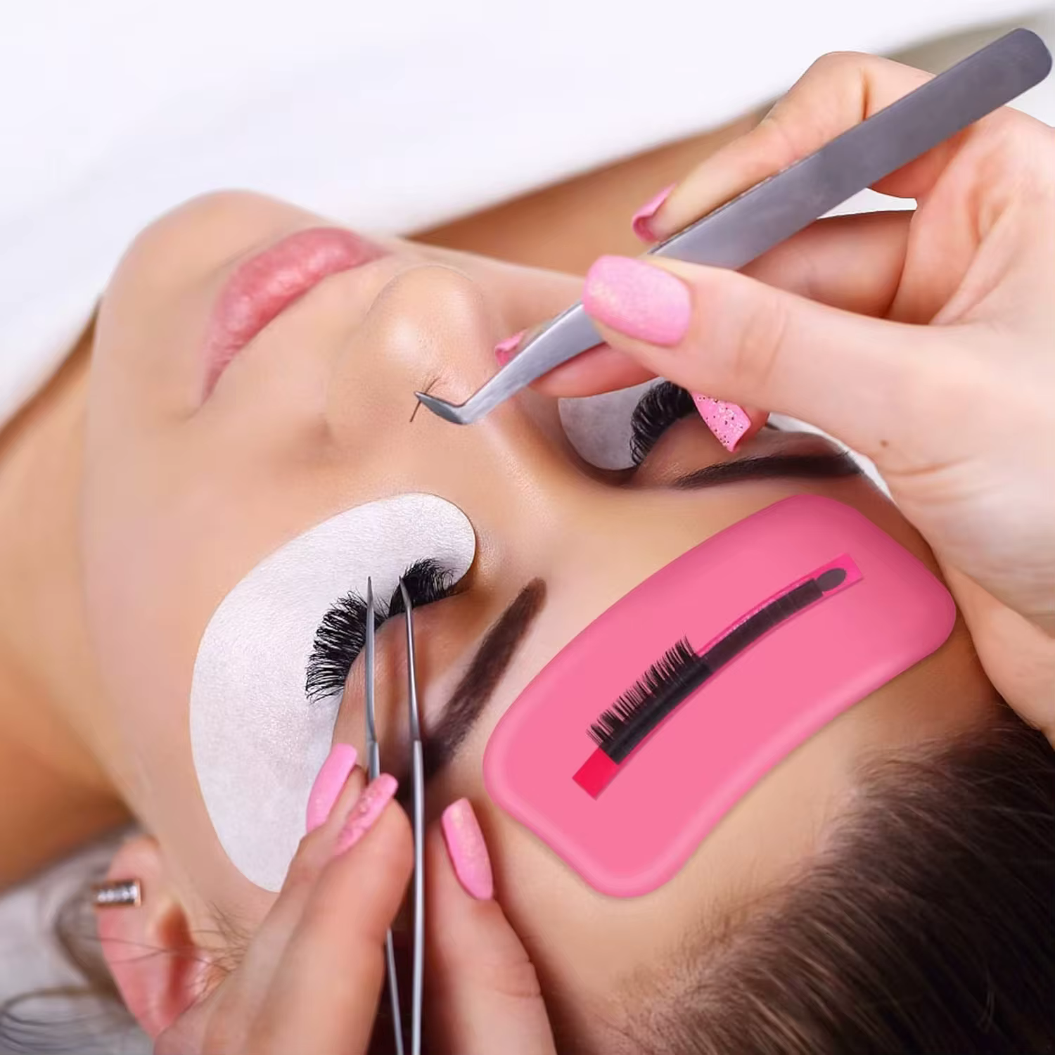 Kit complet d'extensions de cils de 276 pièces : Tête de mannequin professionnelle pour la formation des débutants