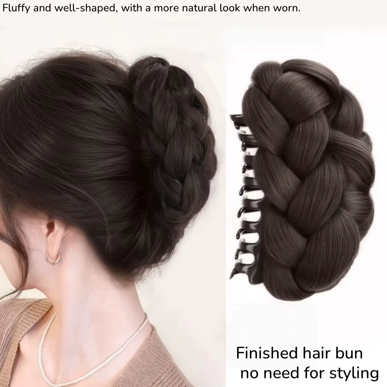 Postiche chignon tressé pour femmes