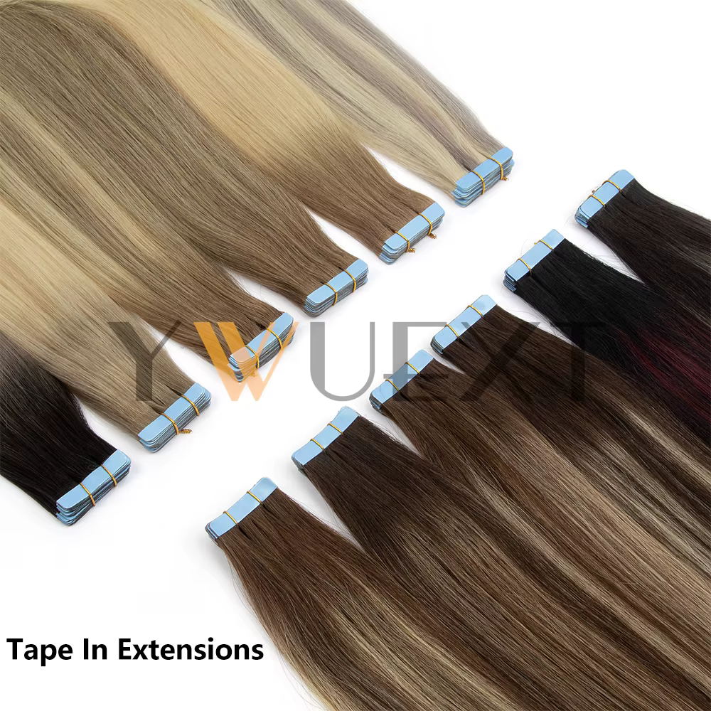 Extensions de cheveux humains naturels lisses
