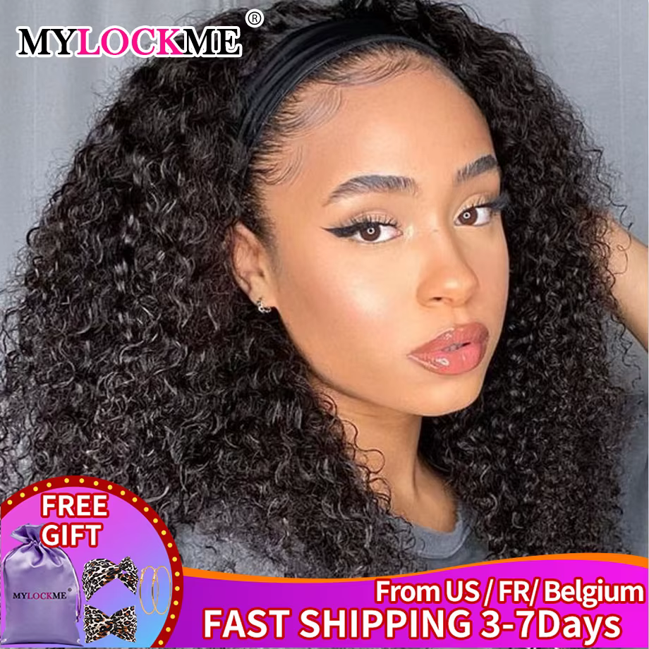 MYLOCKcloser-Perruque Brésilienne Naturelle Crépue et Bouclée pour Femme Noire