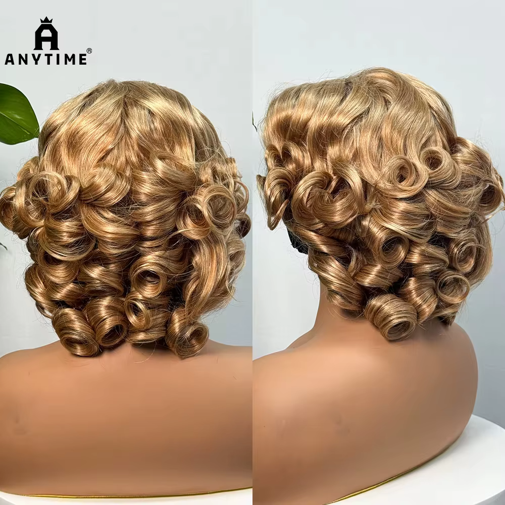 330% Demnsity 5x5 dentelle lâche rebondissant perruques de cheveux humains