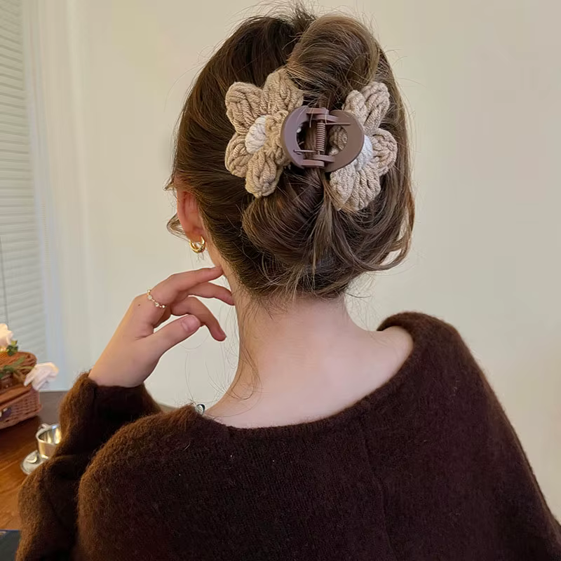 Wars IKA-Pince à cheveux en laine rétro pour femme