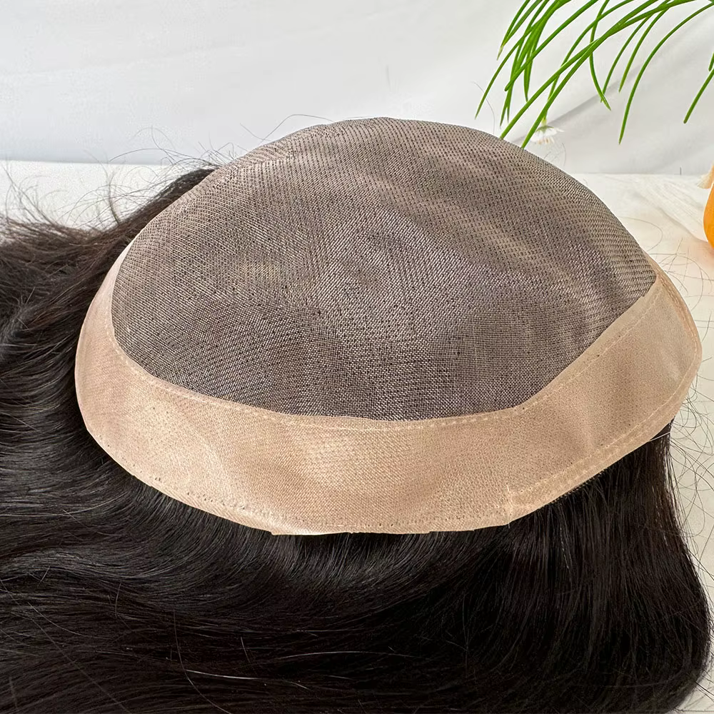 Perruque indienne en cheveux humains pour hommes