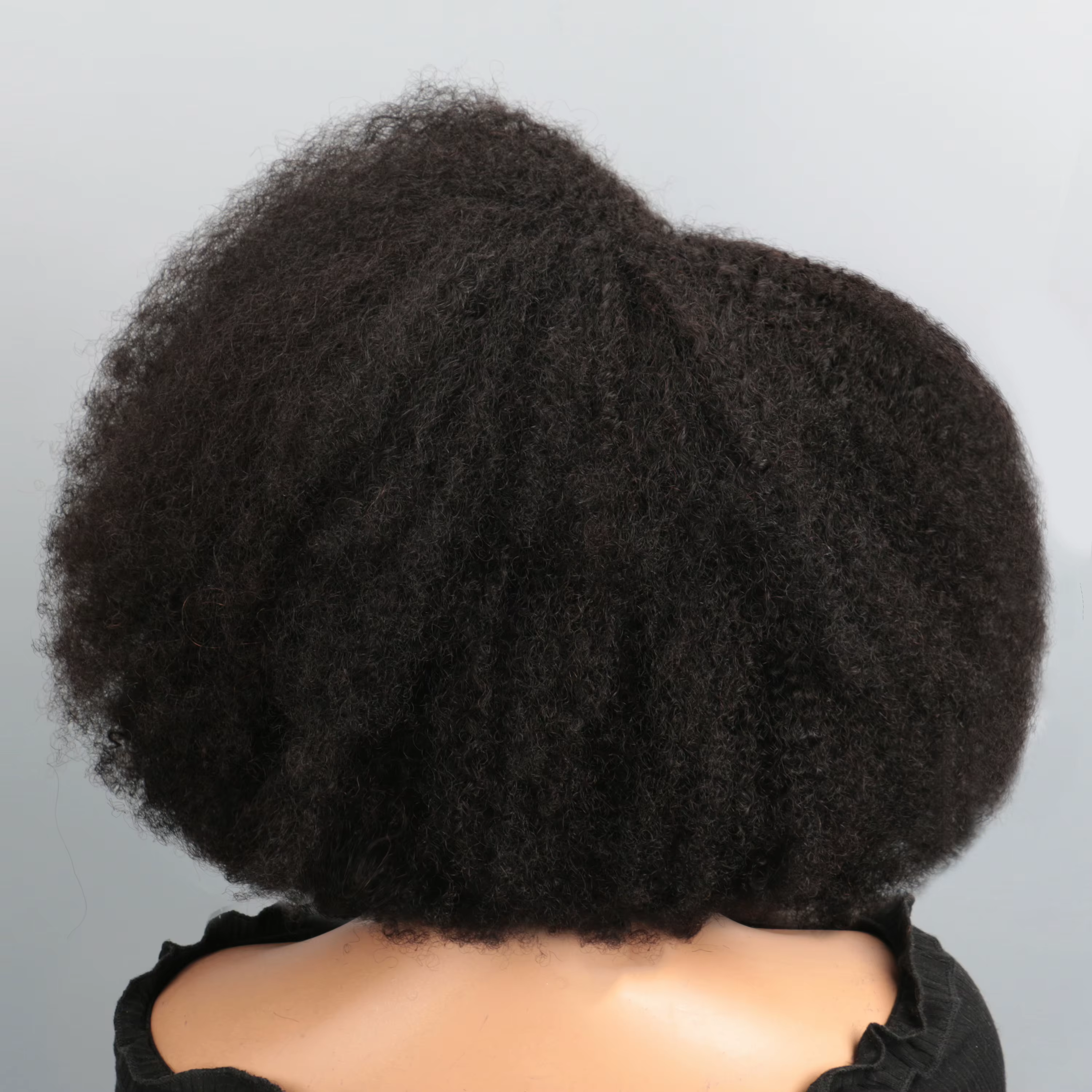 Perruque Bob Lace Front Wig naturelle crépue bouclée-Afro
