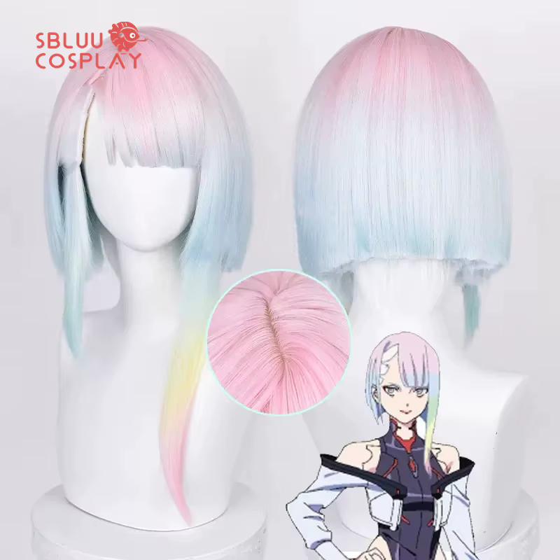 SBluuCosplay Lucy Cosplay Perruque, Perruque