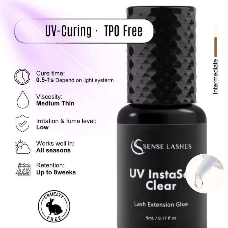 Colle à cils UV 5 ml pour extensions de cils