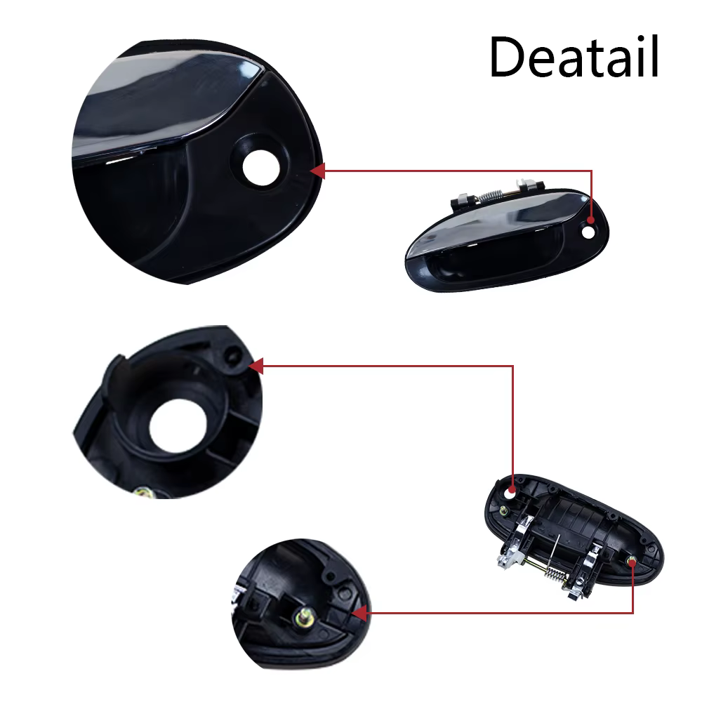 Poignée de porte extérieure chromée avant arrière gauche droite pour Kia Carens 2002-2006 0K2FB-59410 0K2FB-58410