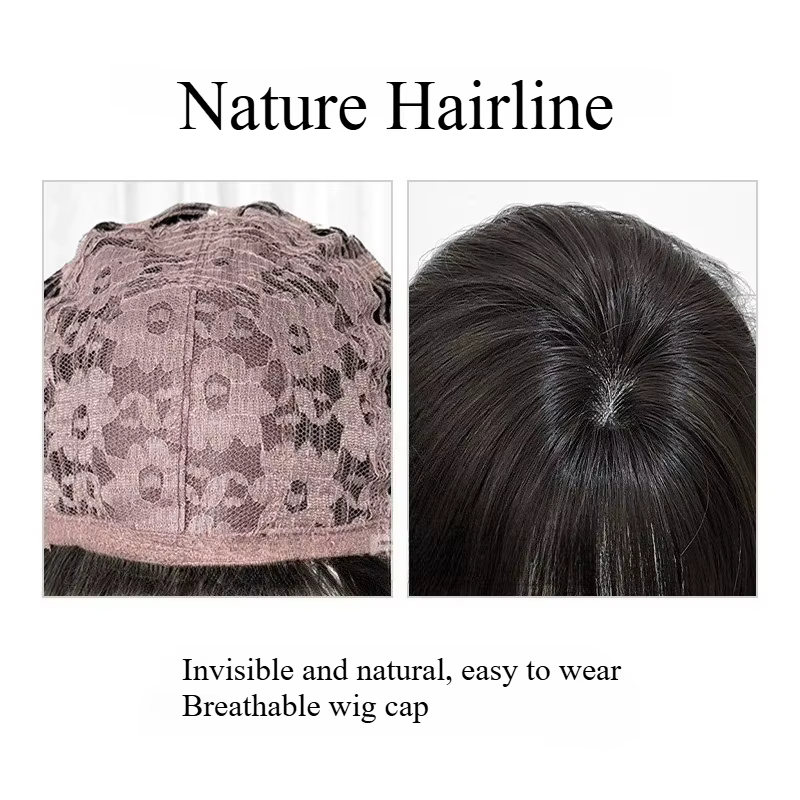 Perruque rose violette pour femmes