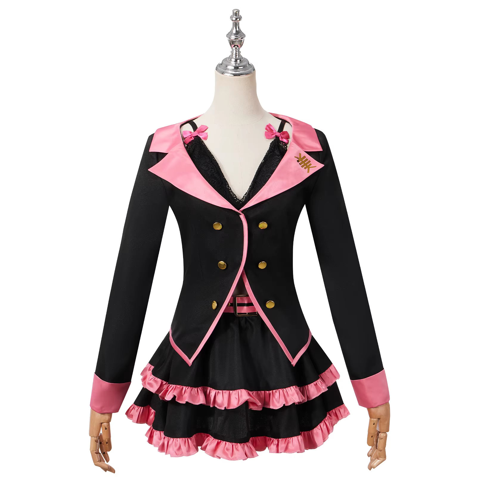 Costume de cosplay de chanteuse virtuelle avec perruque