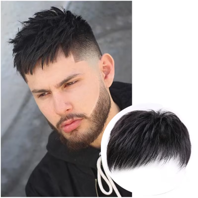 Perruque pour hommes, patch pour cheveux
