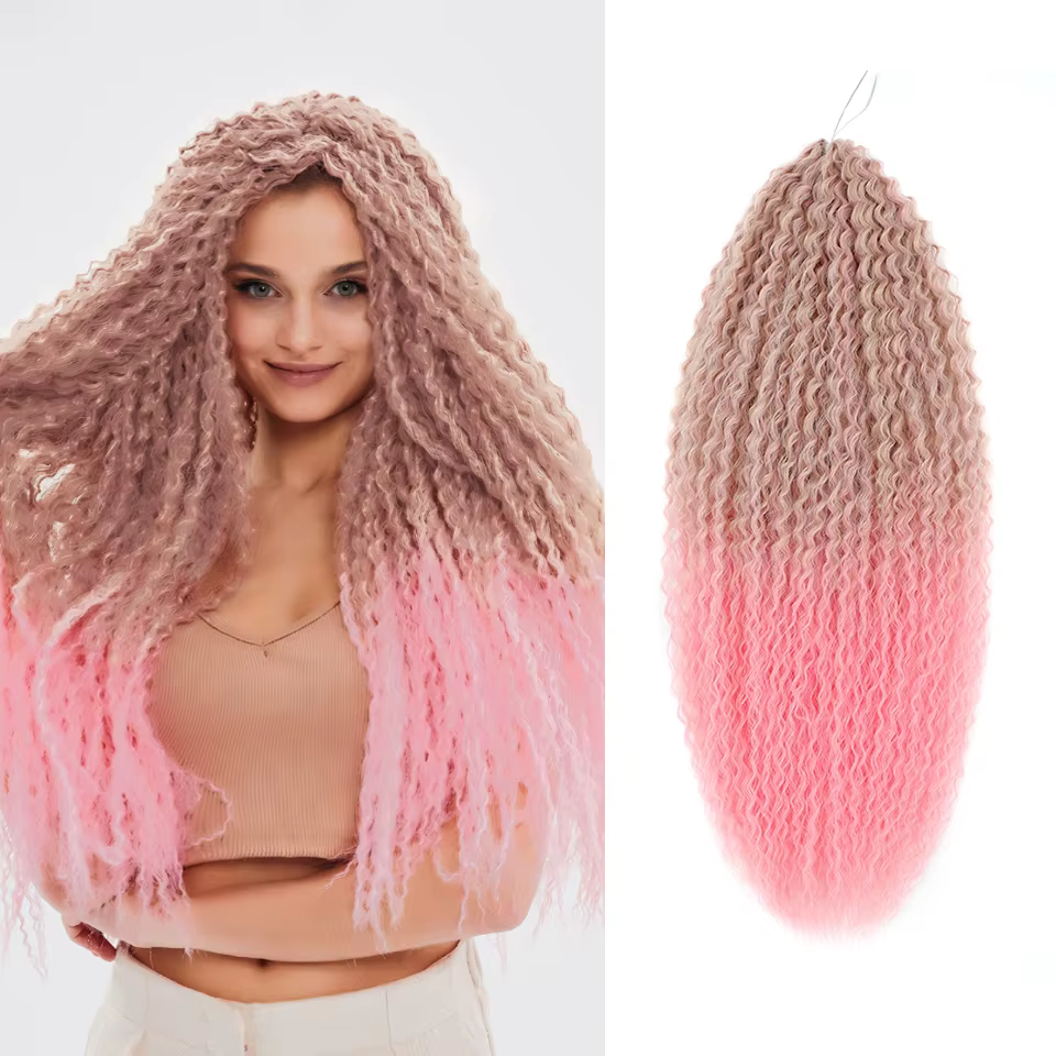 Crochet cheveux Afro boucles tressage Extensions