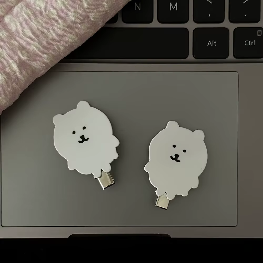 Pinces à cheveux ours en acrylique