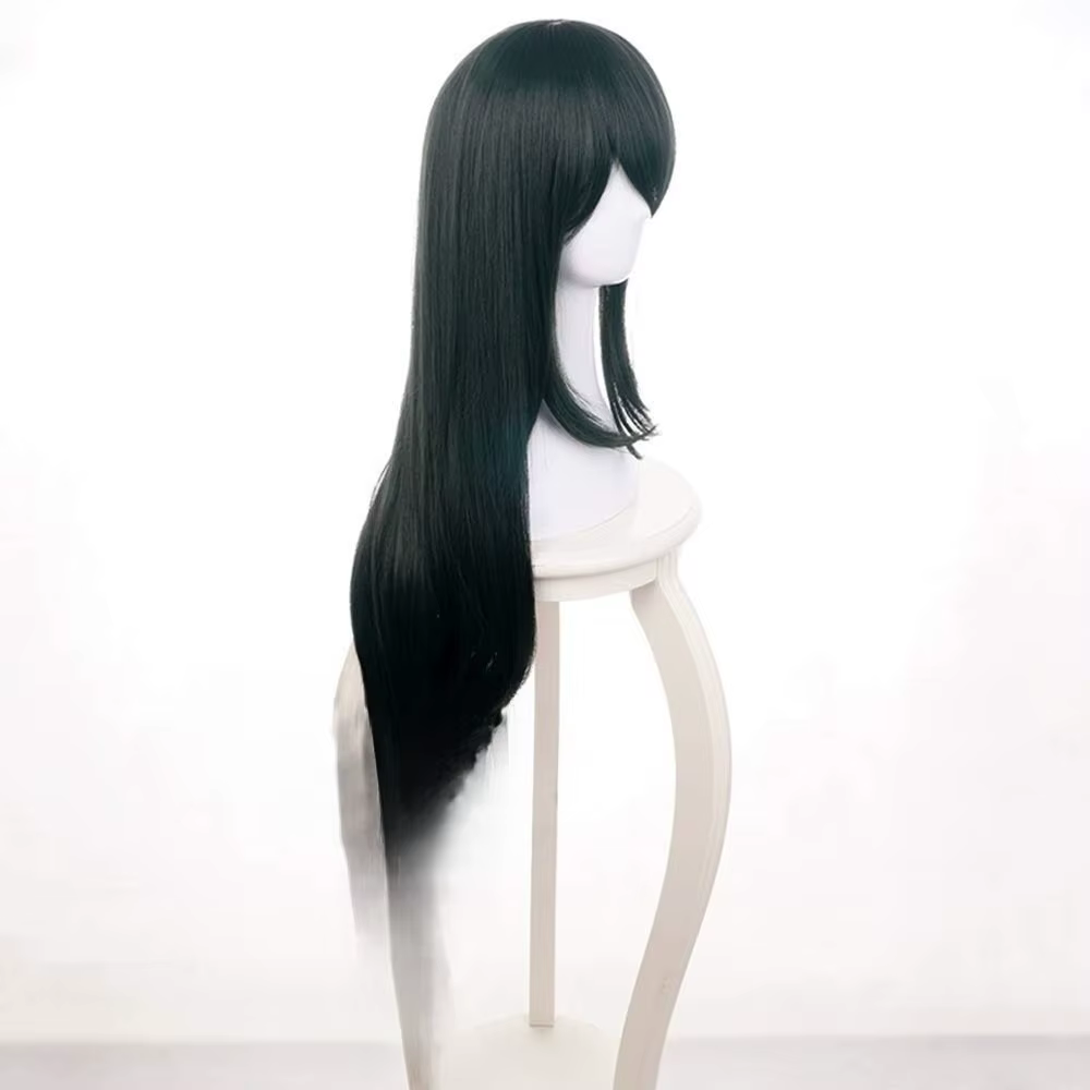Perruque vert foncé My Boku No Hero Academia Tsuyu Asui pour cosplay