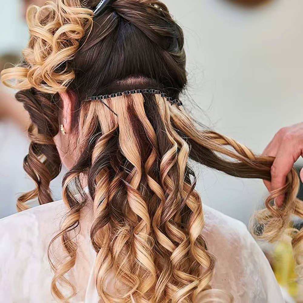 Kit d'outils pour extensions de cheveux : aiguille à micro-tirage