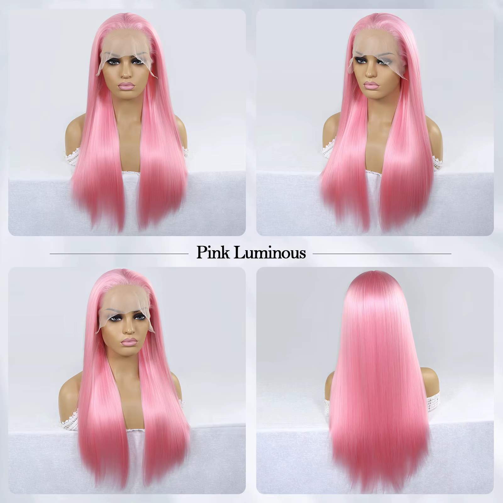 Perruque Lace Front Synthétique Brillante