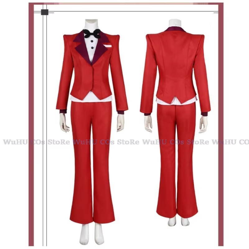 Hasbin CosCartoon déguisement adulte hôtel Fantasia Costume femmes uniforme perruque Halloween Charlie Morningstar