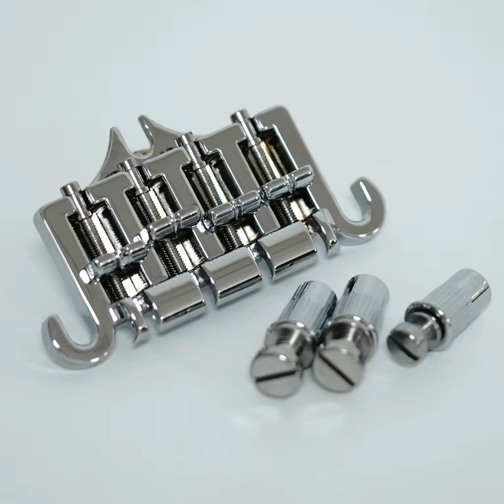 Cordier de pont de basse chromé, 3 points, 4 cordes, GBS, EP, JEParts