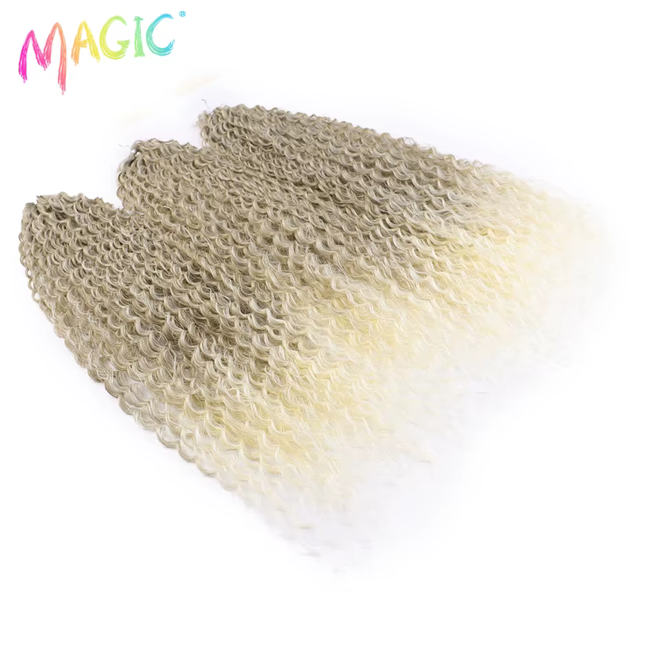 Extensions de cheveux magiques 30 pouces Afro crépus bouclés