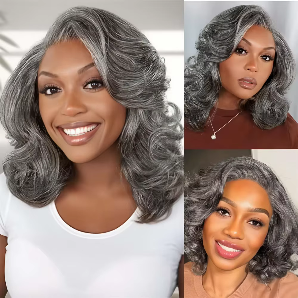 Extensions de cheveux humains Salt and Pepper P1B/Gris
