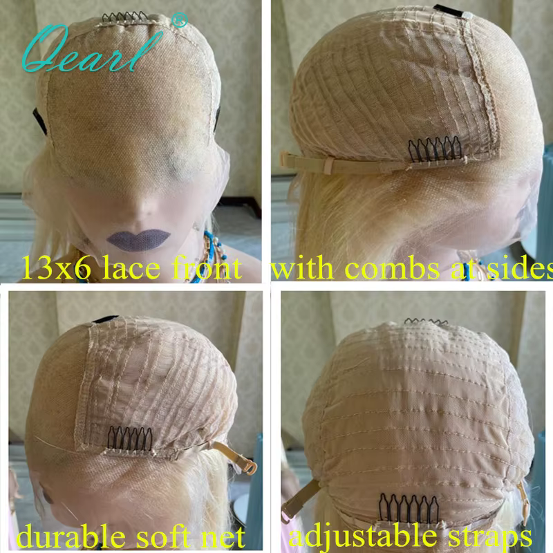 Qearl-Perruque de Cheveux Humains Naturels