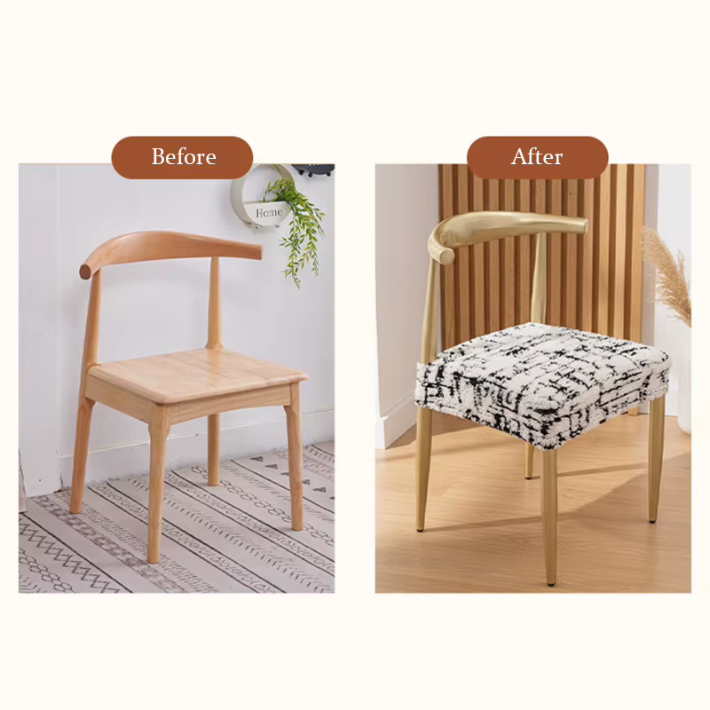 Housse de chaise en peluche extensible