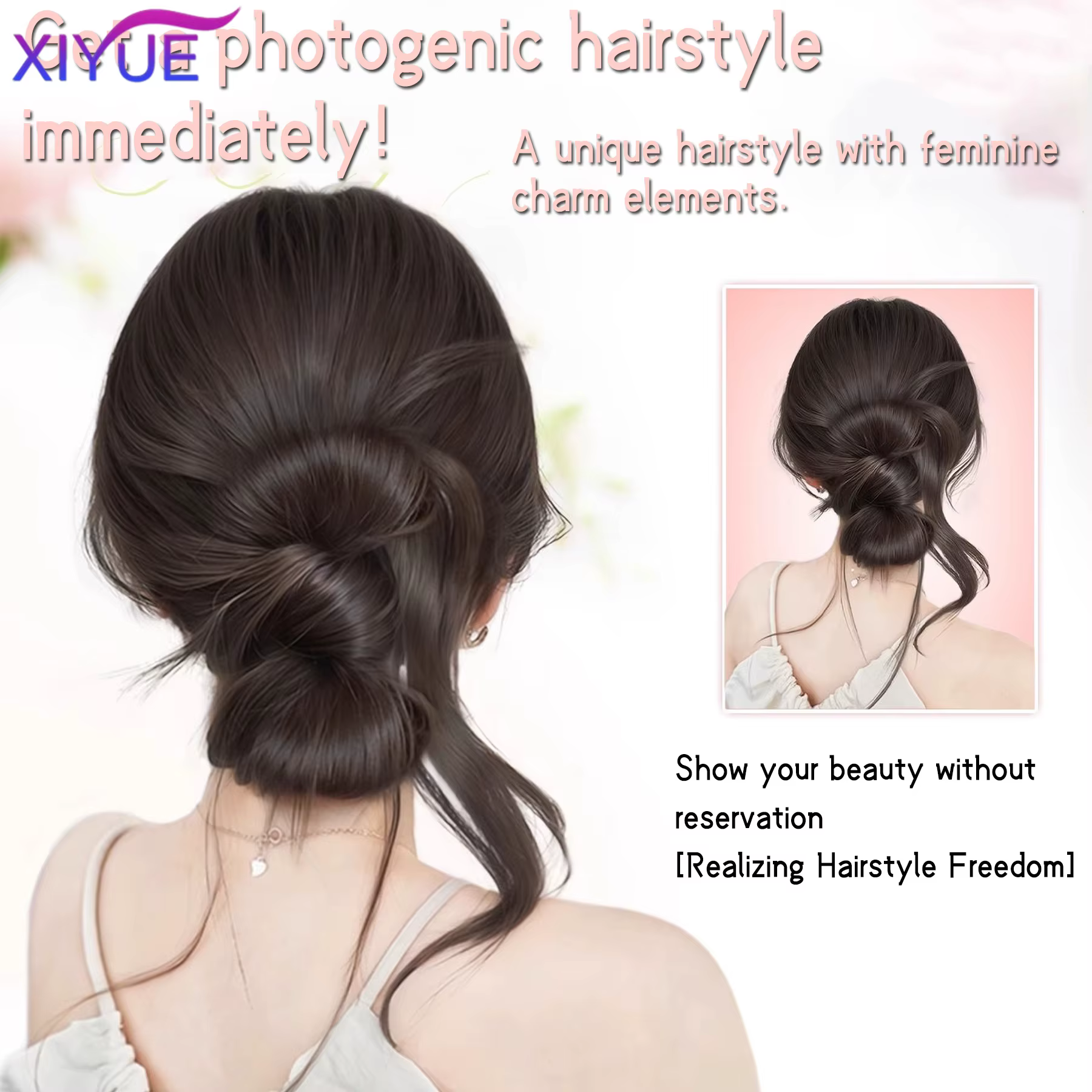 Perruque chignon de Style synthétique