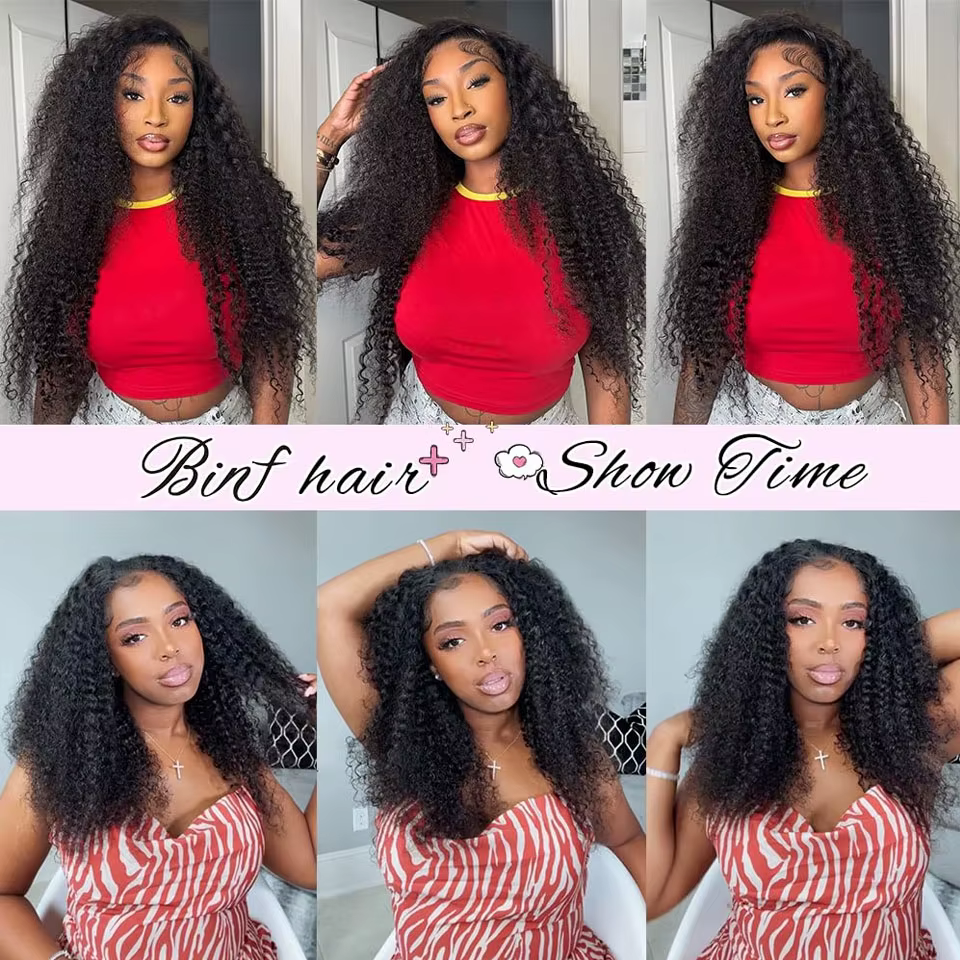 28 30 pouces Afro crépus bouclés cheveux humains Bundle Deal brésilien