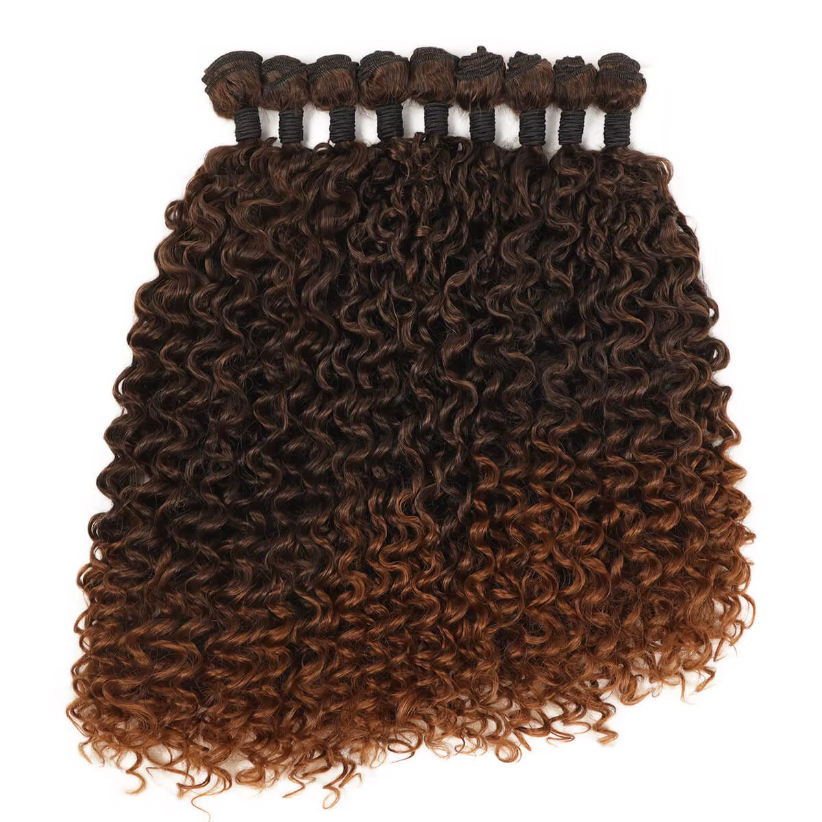 Extensions de Cheveux Synthétiques Bouclés Crépus 20 22 24 Pouces 9 Pièces pour Tête Entière, Fibres Organiques, Tissage de Cheveux Bouclés Souples 50/55/60cm