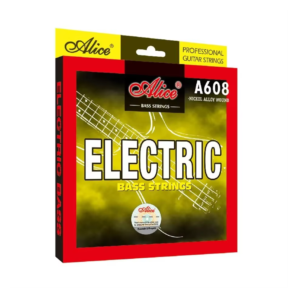 Alice A608 corde de basse électrique 4 cordes ensemble noyau Hexagonal en alliage de Nickel enroulé M-L pour choisir