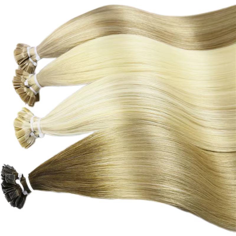 Extensions de cheveux à pointe plate