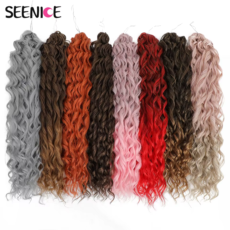 Jessica cheveux synthétiques vague profonde torsion Crochet