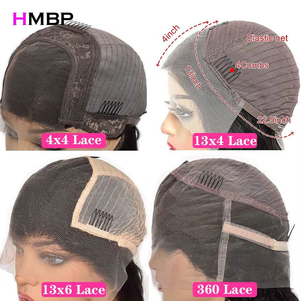 500 densité dentelle perruque cheveux humains Afro crépus bouclés