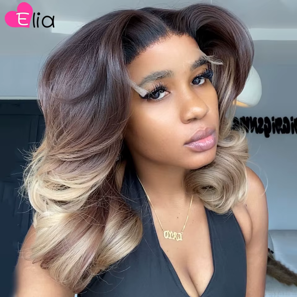 Perruque Bob Lace Front Wig brésilienne naturelle