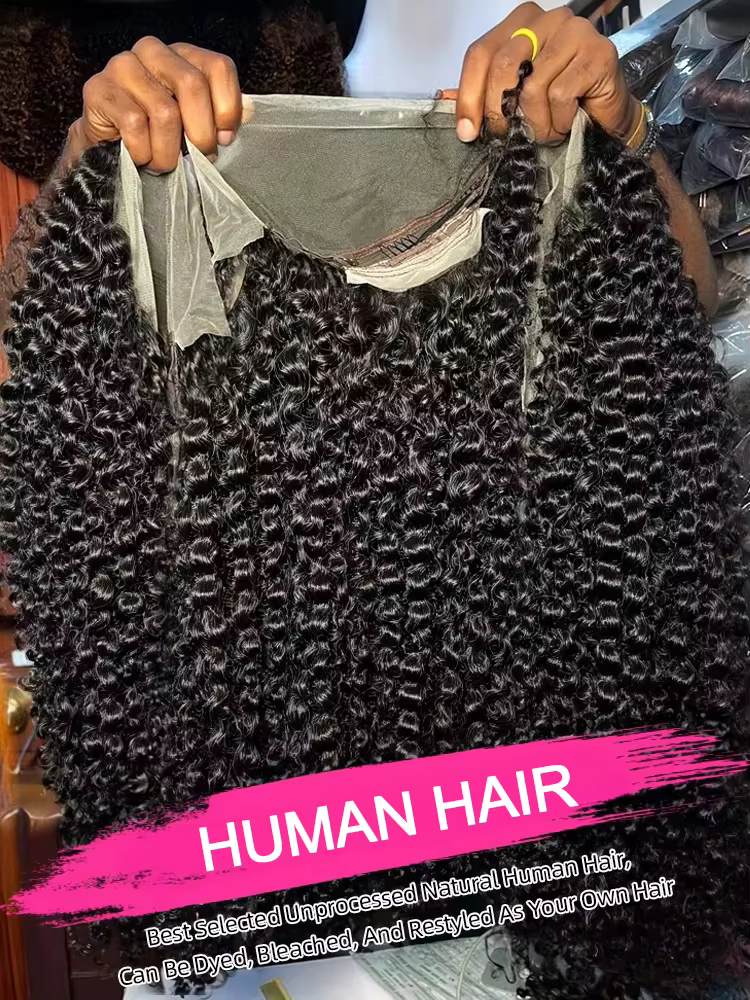 Perruque Boucles Cheveux Humain