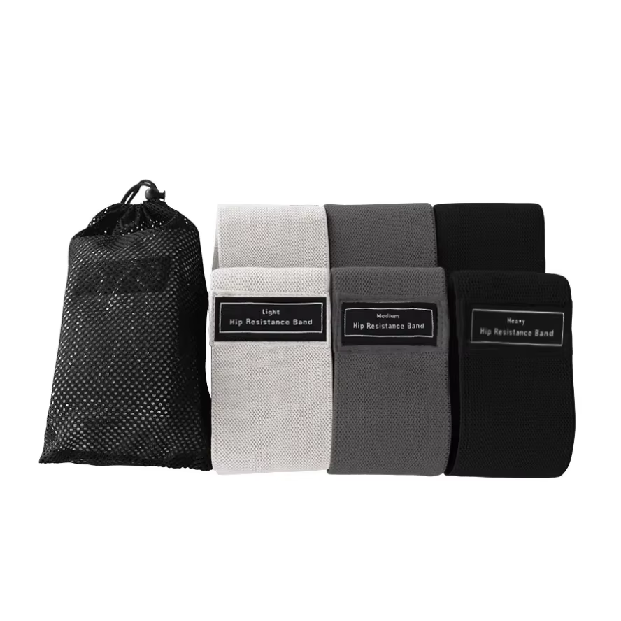 Bandes d'entraînement élastiques pour fessiers et cuisses, bandes de résistance en tissu pour butin de hanche, cercle de Squat, bandes de Fitness extensibles, boucles, équipement de gymnastique et de