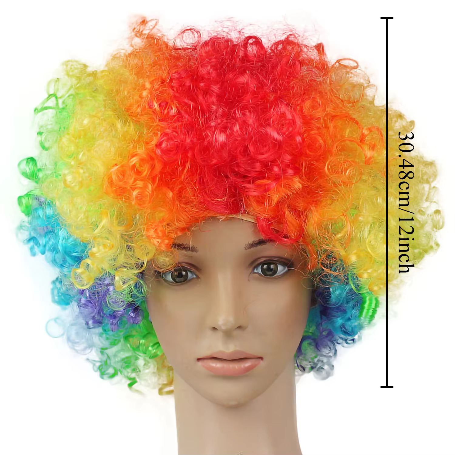 Perruque de Clown Afro bouclée perruques synthétiques Cosplay pour hommes femmes Mardi Gras