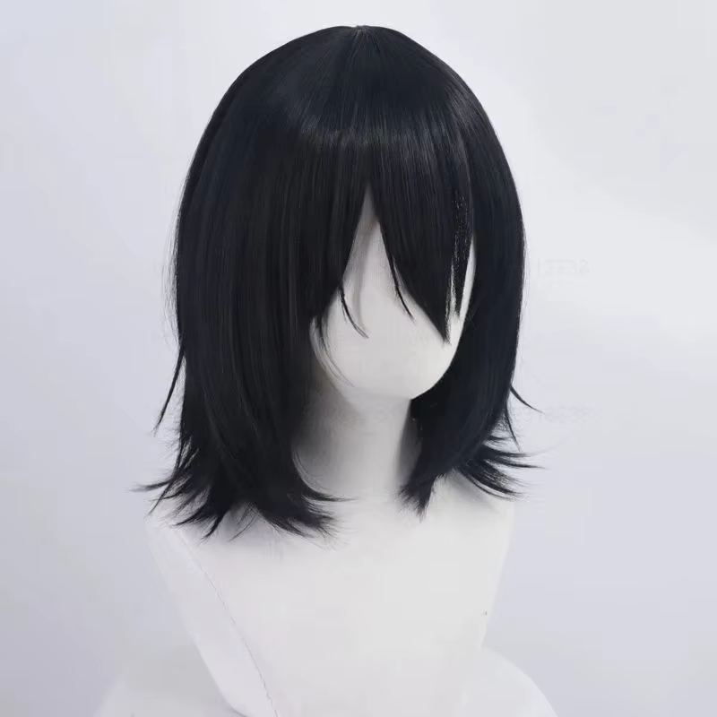 Perruque de cosplay Anime Fyodor Dostoevsky, noire, avec cuir chevelu simulé, cheveux résistants à la chaleur, perruques Fyodor D Dostoevsky
