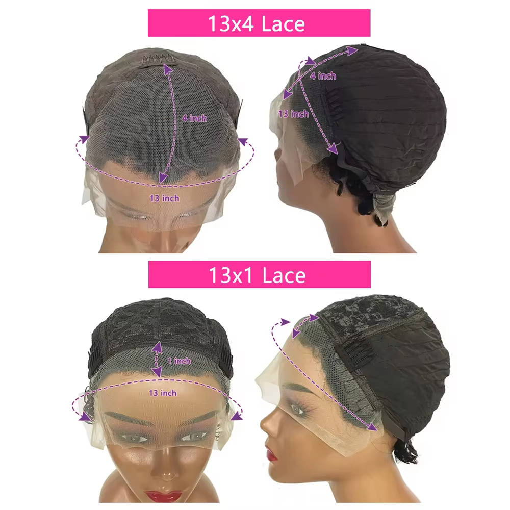 Perruque Lace Frontal Wig brésilienne bouclée