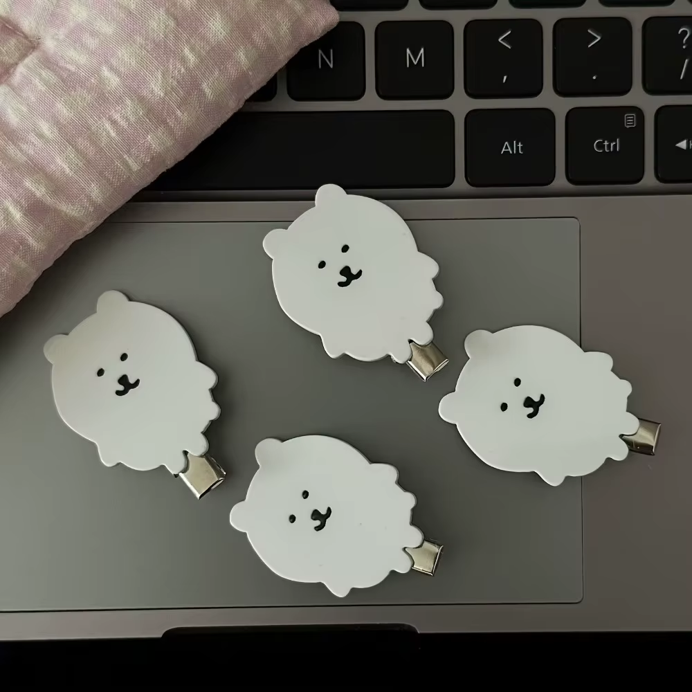 Pinces à cheveux ours en acrylique