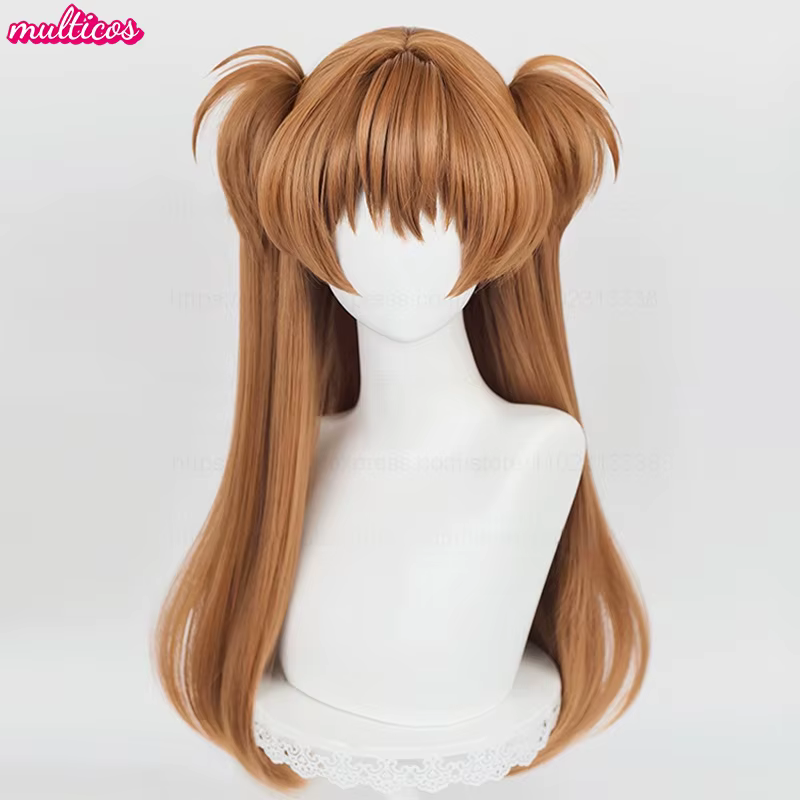Perruque de Cosplay Anime EVA Asuka Langley Soryu de haute qualité
