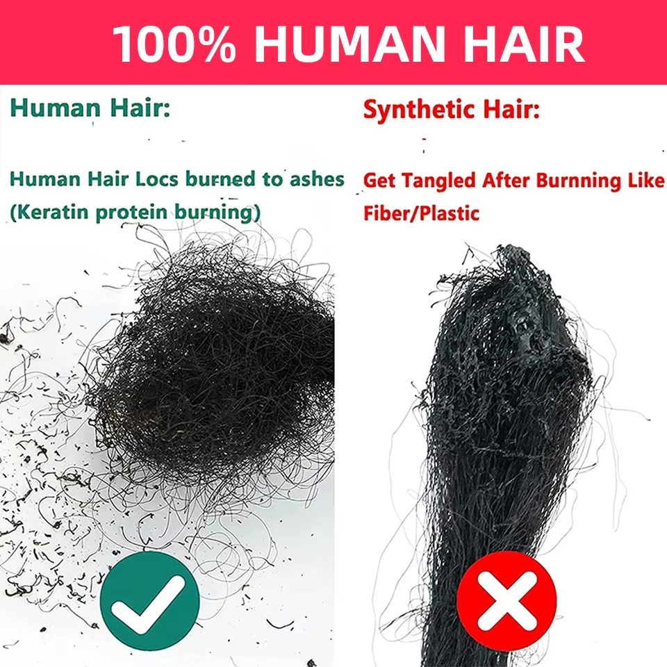 Extensions de cheveux humains brésiliens Dreadlocks Loc crépus droites vente en gros tresses au Crochet