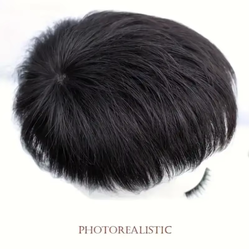 Pince à cheveux synthétique à fausse frange