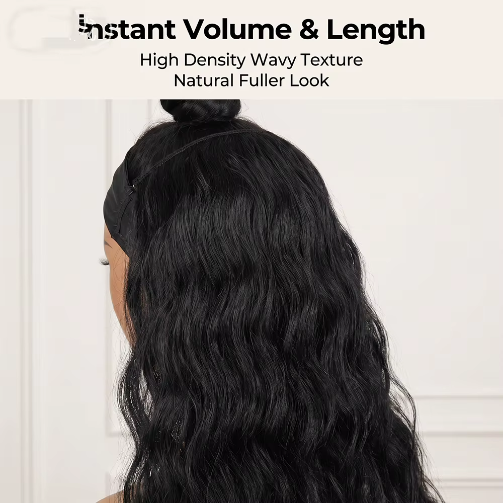 Extensions de cheveux invisibles de 20 pouces sans clip