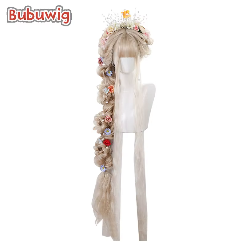 Bubuwig – perruque synthétique longue bouclée