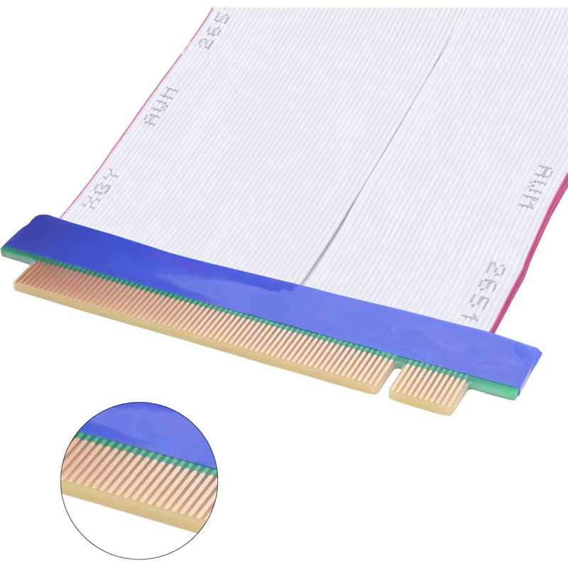 NOUVEAU Câble d'extension flexible PCI-E PCI Express 16X pour boîtiers 1U 2U de petite taille