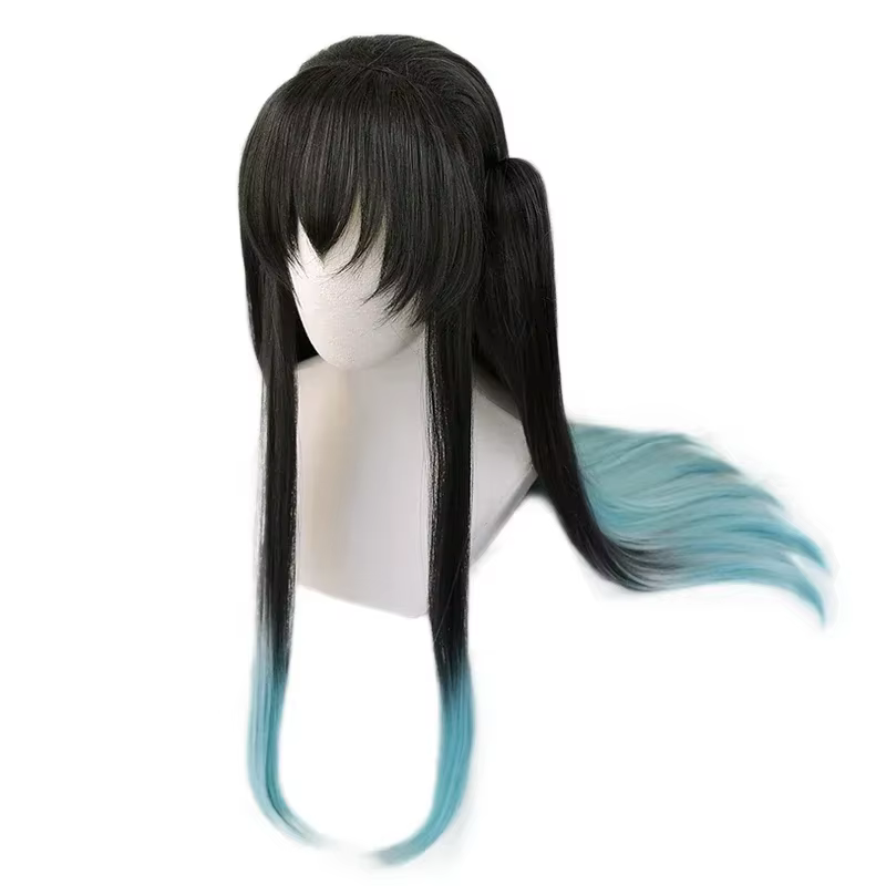 Perruque de Cosplay synthétique Anime Tokitou Muichirou