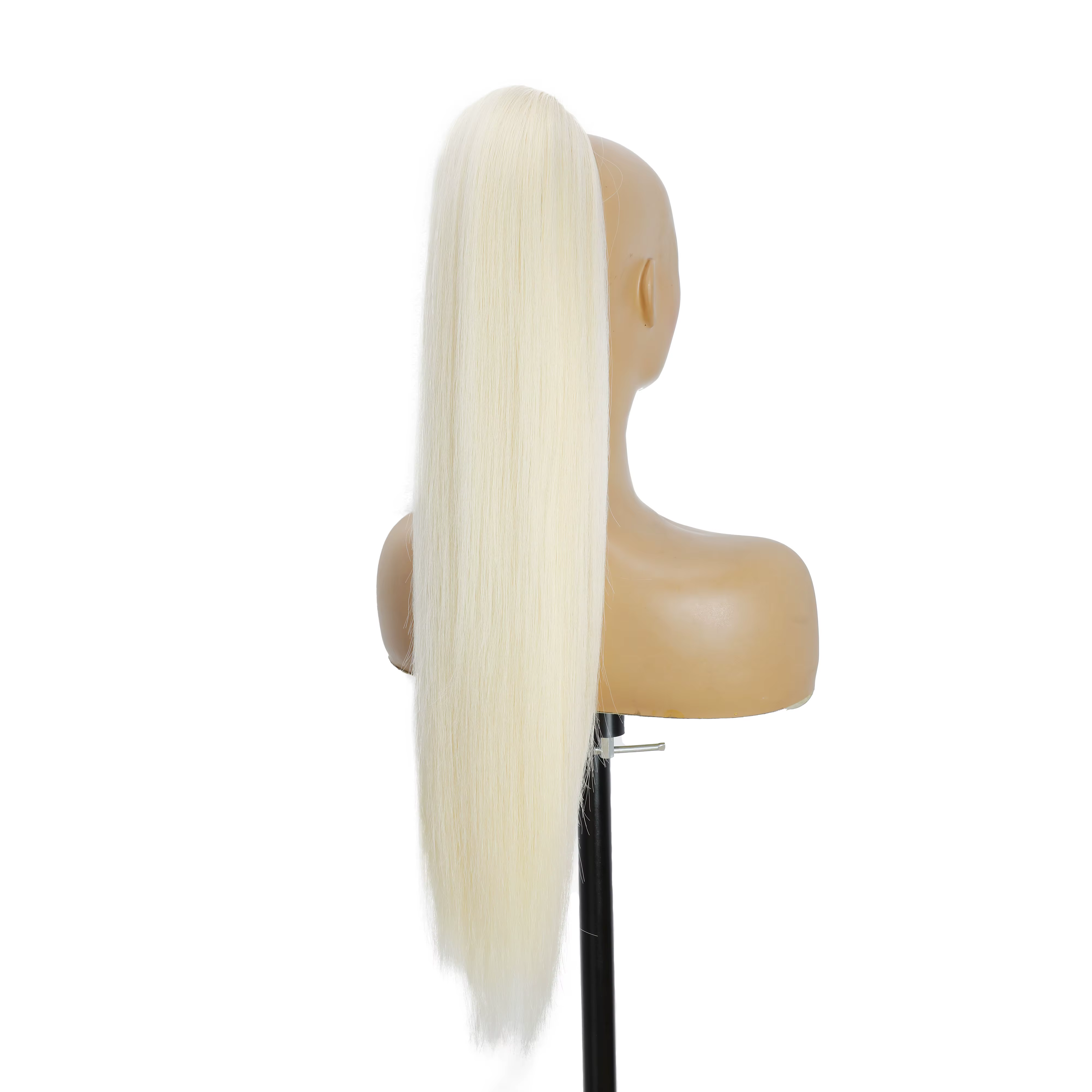 28 pouces queue de cheval droite Blonde mettre en évidence 12/613 Ombre brun Extension de cheveux avec pince 180