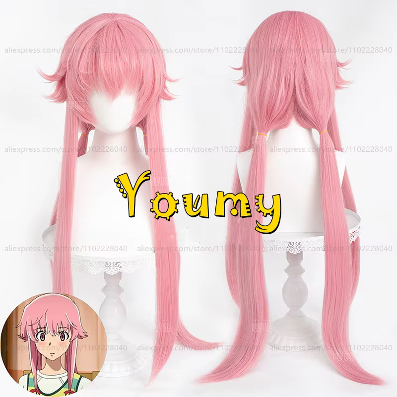 Gasai YLOT-Perruque Cosplay Anime pour Femme