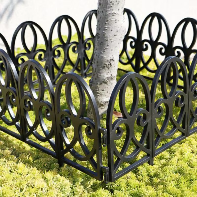 Clôture décorative de jardin, barrière extérieure antirouille en fil métallique, clôture pliante pour patio, barrière pour parterres de fleurs