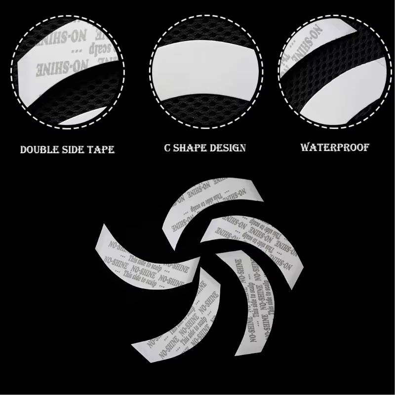36 pcs/lot Extension de cheveux sans brillance ruban adhésif Double face pour toupet/perruque de dentelle/extension